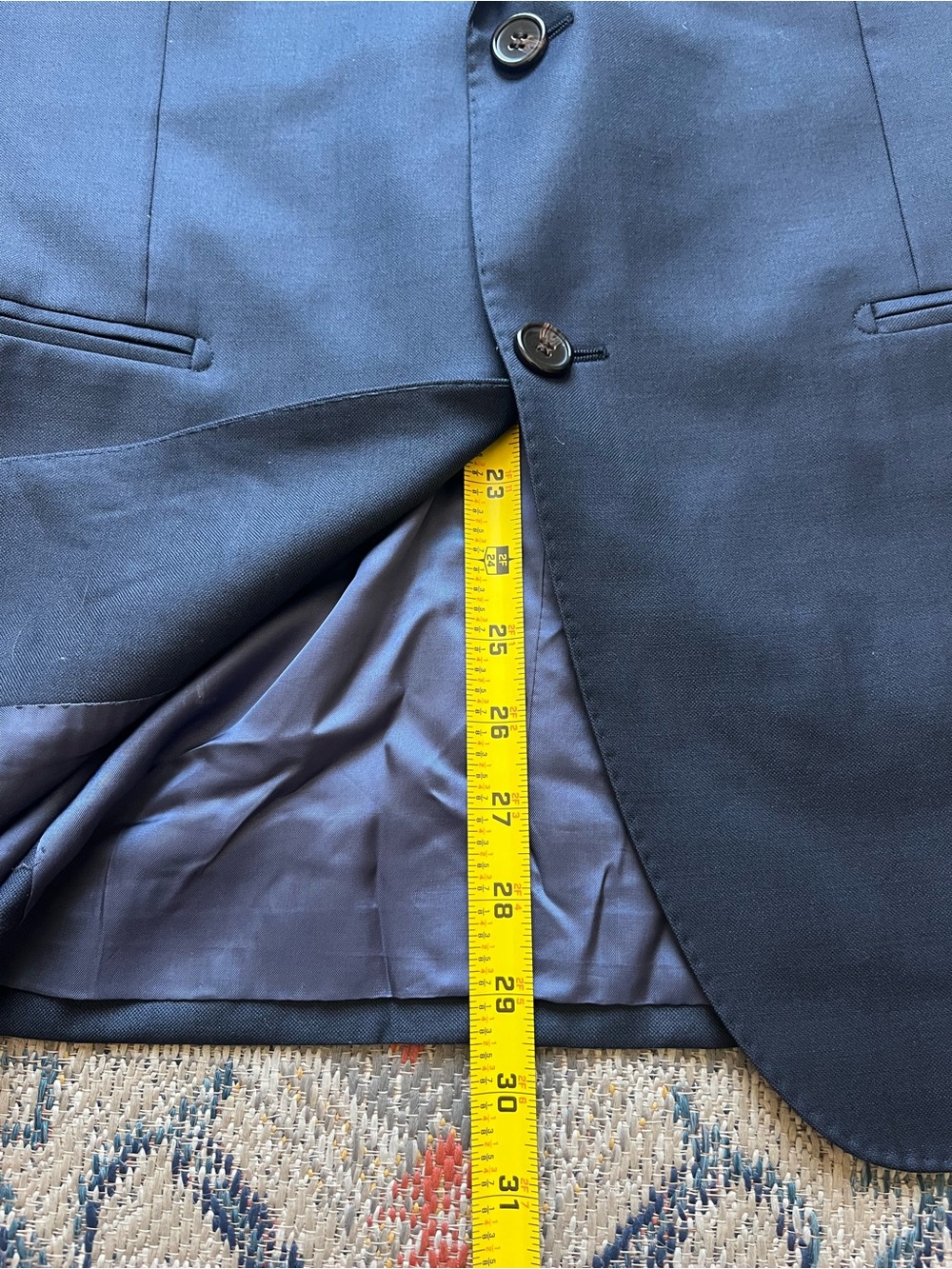 Suitsupply Men's Navy Two-Piece Suit 40R 32x30.5 100% Wool - Picture 7 of 16